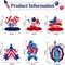 10 Pcs 4th of July Table Decorations 3D Patriotic Honeycomb Table Centerpieces Red Blue White Independence Day Party Decor Fourth of July Party Supplies for Memorial Day Indoor Outdoor Decoration